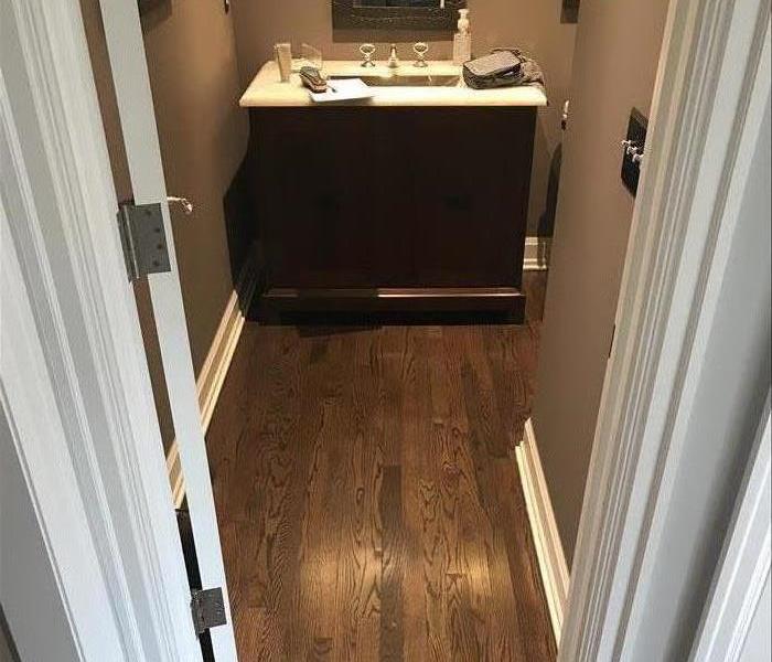 Water Damaged Bathroom Wood Flooring