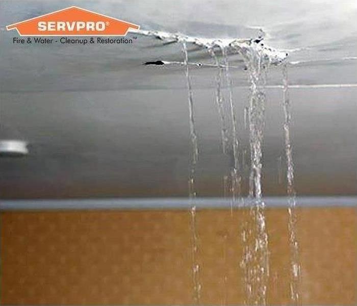Water coming through ceiling of home.